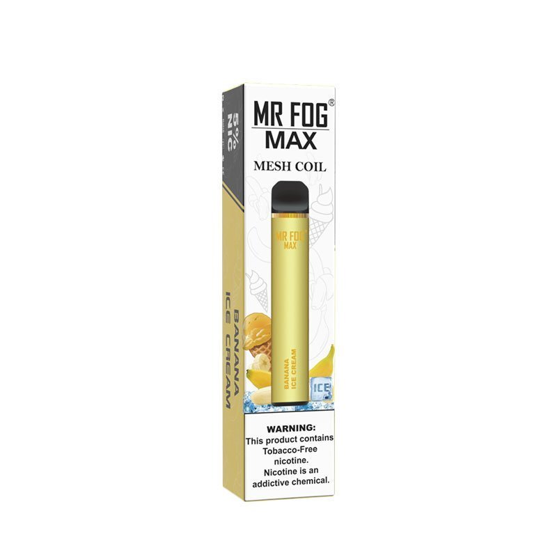 Banana Ice Cream Mr Fog Max 1000 Puffs Disposable Vape - 10 Packs 2 Banana Ice Cream Mr Fog Max 1000 Puffs Disposable Vape - 10 Packs - Image 2
