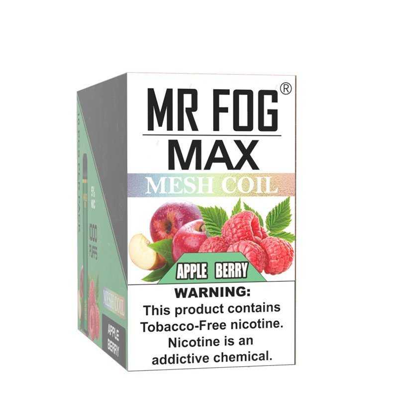 Apple Berry Mr Fog Max 1000 Puffs Disposable Vape 3 Apple Berry Mr Fog Max 1000 Puffs Disposable Vape - Image 3