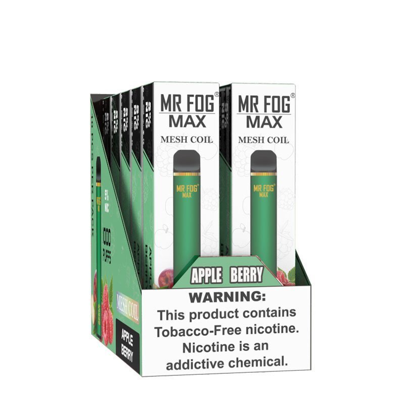 Apple Berry Mr Fog Max 1000 Puffs Disposable Vape 4 Apple Berry Mr Fog Max 1000 Puffs Disposable Vape - Image 4