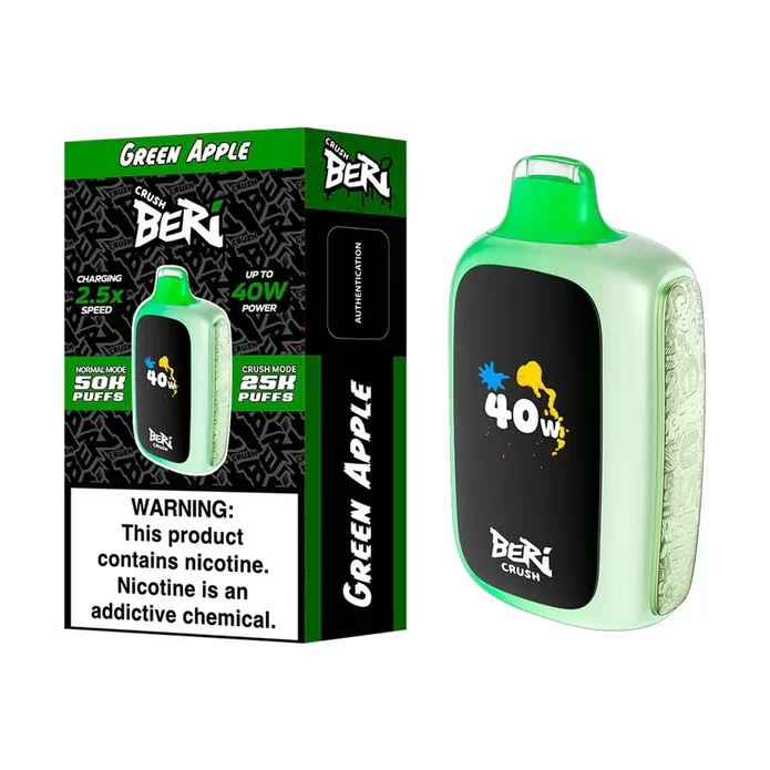 Green Apple Beri Crush 50K Disposable Vape - 20mL 1 Green Apple Beri Crush 50K