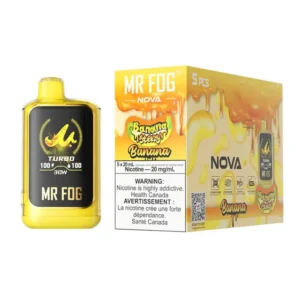 Banana Mr Fog Nova 36000 Puffs Disposable Vape (Banana Steezy)