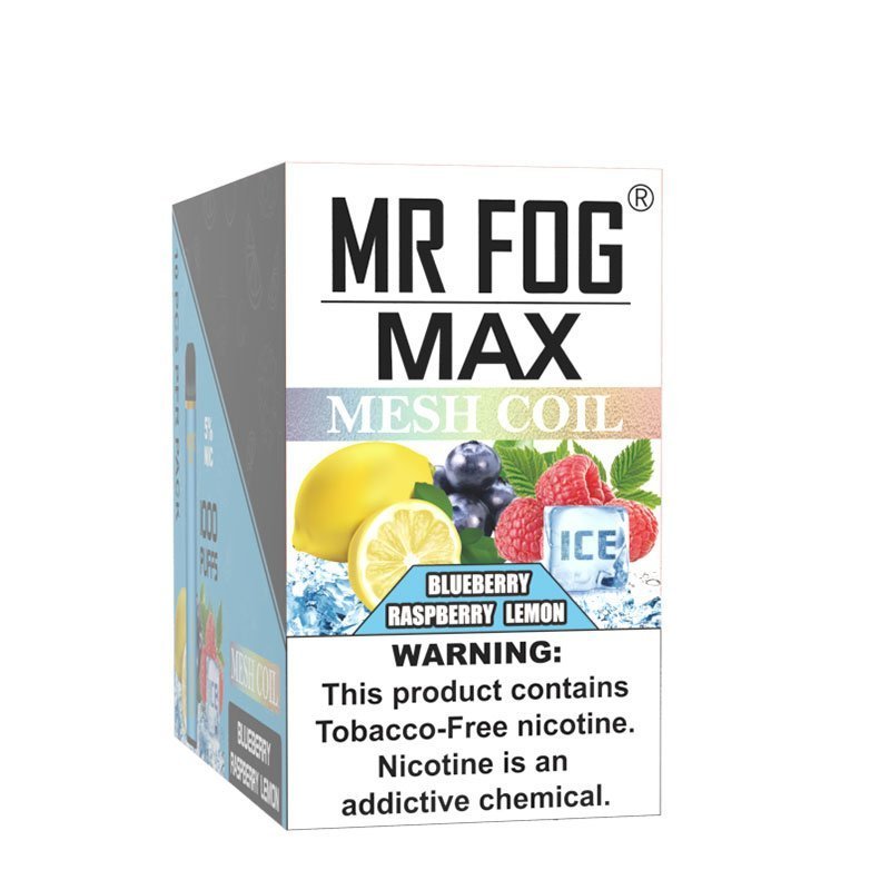 Mr Fog Max Blueberry Raspberry Lemon – 1000 Puffs 3 Mr Fog Max Blueberry Raspberry Lemon – 1000 Puffs - Image 3