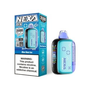 Blue Razz Ice - Nexa Pix 35K & 40K Puffs Disposable Vape (We will ship whichever count is available)