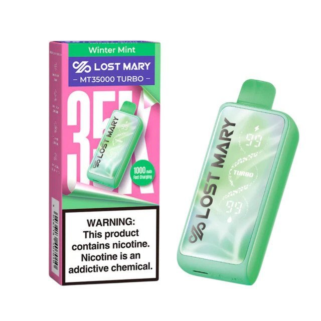 Winter Mint Lost Mary MT35000 Disposable Vape 1 Winter Mint Lost Mary MT35000