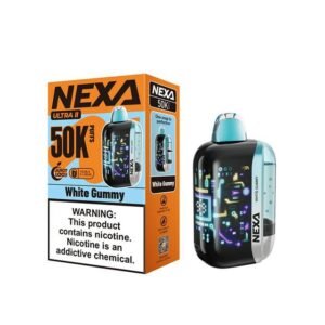 White gummy Nexa Ultra II 50K Puffs Disposable Vape