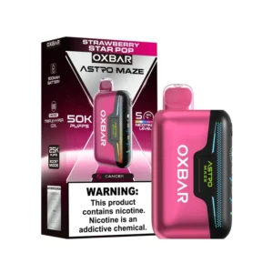 Strawberry Star Pop Oxbar Astro Maze 50K Disposable Vape