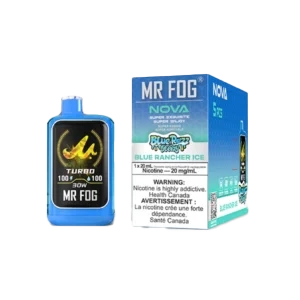 Blue Rancher Ice Mr Fog Nova Steezy Edition 36K Disposable Vape