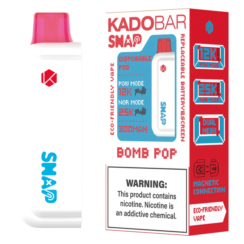 Bomb Pop Kado Bar Snap Pod - 25k Puffs 1 Bomb Pop Kado Bar Snap Pod