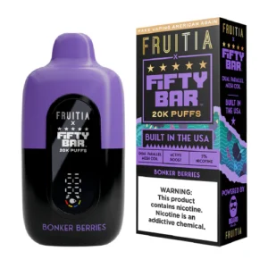 Bonker Berries Fruitia X Fifty Bar 20,000 Puffs Disposable Vape
