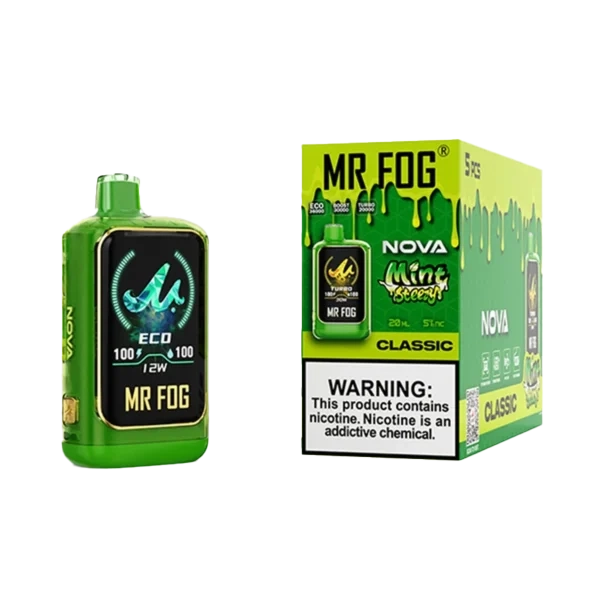 Classic Mr Fog Mint Steezy Series 36k Puff Disposable Vape 1 Classic Mr Fog Mint Steezy Series 36k Puff Disposable Vape