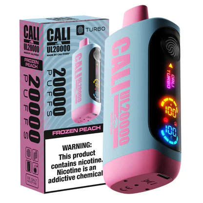 Frozen Peach Cali UL20000 Disposable Vape - 5% Nic 1 Frozen Peach Cali UL20000 Disposable Vape - 5% Nic