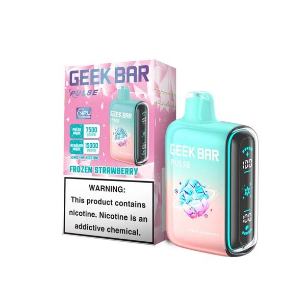 Frozen Strawberry Geek Bar Pulse Disposable Vape - 15k Puffs 1 Geek Bar Pulse Frozen Strawberry