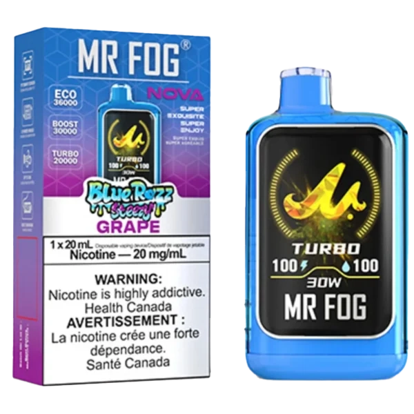 Grape Mr Fog Nova Steezy Edition 36K Disposable Vape 1 Grape Mr Fog Nova Steezy Edition 36K Disposable Vape
