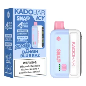 Bangin Blue Raz Kado Bar Snap Vape Kit