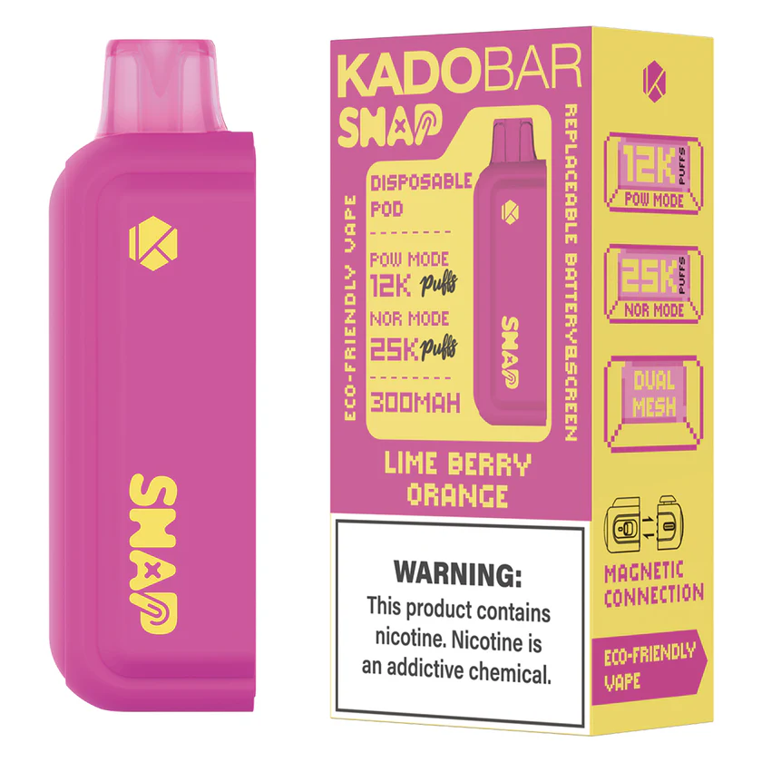 Lime Berry Orange Kado Bar Snap Pod - 25k Puffs 1 Lime Berry Orange Kado Bar Snap Pod