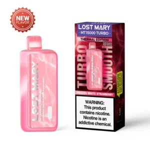 Frozen White Strawberry Lost Mary MT15000 Turbo Disposable Vape