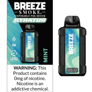 Mint - Breeze Stratus 15K Puffs Disposable Pod Device