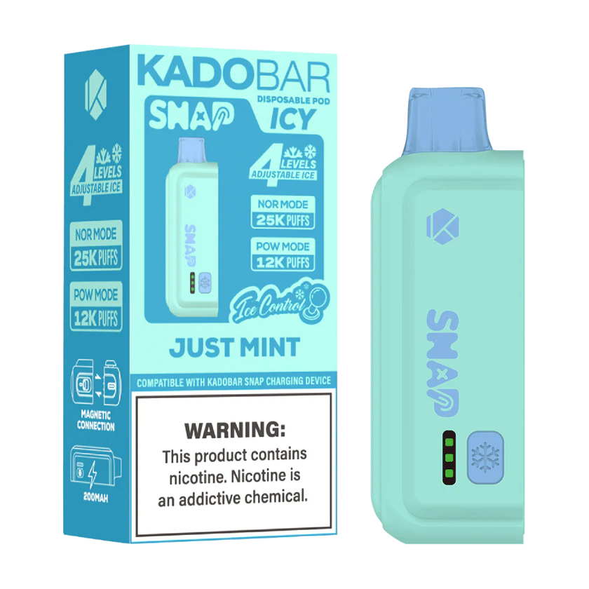 Just Mint Kado Bar Snap Icy Pod - 25k Puffs 1 Just Mint Kado Bar Snap Icy Pod
