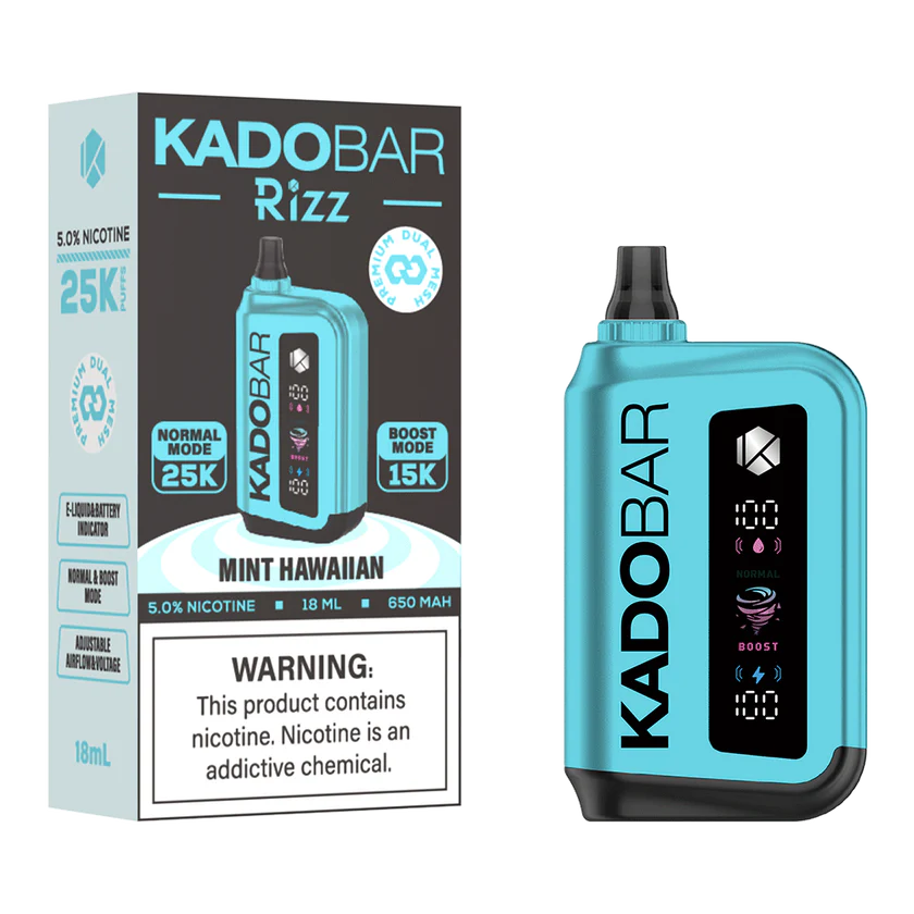 Mint Hawaiian Kado Bar Rizz 25K Disposable Vape - 18mL 1 Mint Hawaiian Kado Bar Rizz