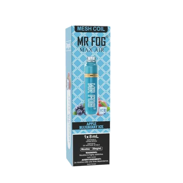 Apple Blueberry Ice Mr Fog Max Air 3000 Puffs Disposable Vape 1 Apple Blueberry Ice Mr Fog Max Air