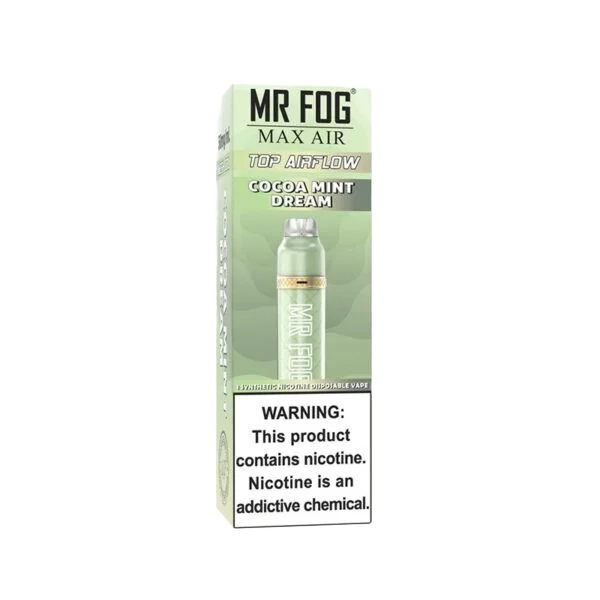 Cocoa Mint Dream Mr Fog Max Air 3000 Puffs Disposable Vape 1 Cocoa Mint Dream Mr Fog Max Air