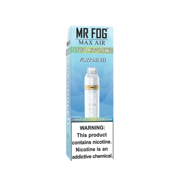 Mr Fog Max Air Flavorless – 3000 Puffs 1 Mr Fog Max Air Flavorless – 3000 Puffs