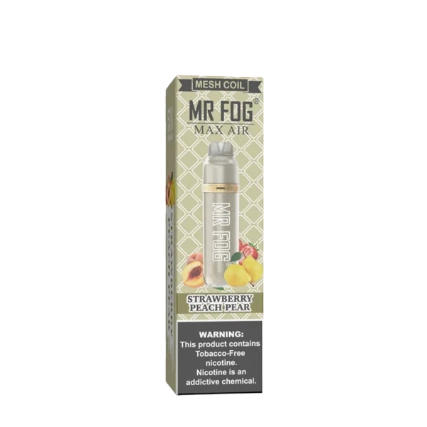 Strawberry Peach Pear Mr Fog Max Air 3000 Puffs Disposable Vape 1 Strawberry Peach Pear Mr Fog Max Air