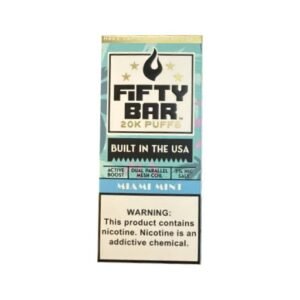 Miami Mint Fruitia X Fifty Bar 20,000 Puffs Disposable Vape