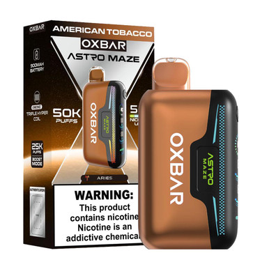 American Tobacco Oxbar Astro Maze 50K Puffs Disposable Vape 1 American Tobacco Oxbar Astro Maze