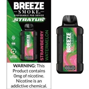 Strawberry Watermelon - Breeze Stratus 15K Puffs Disposable Pod Device