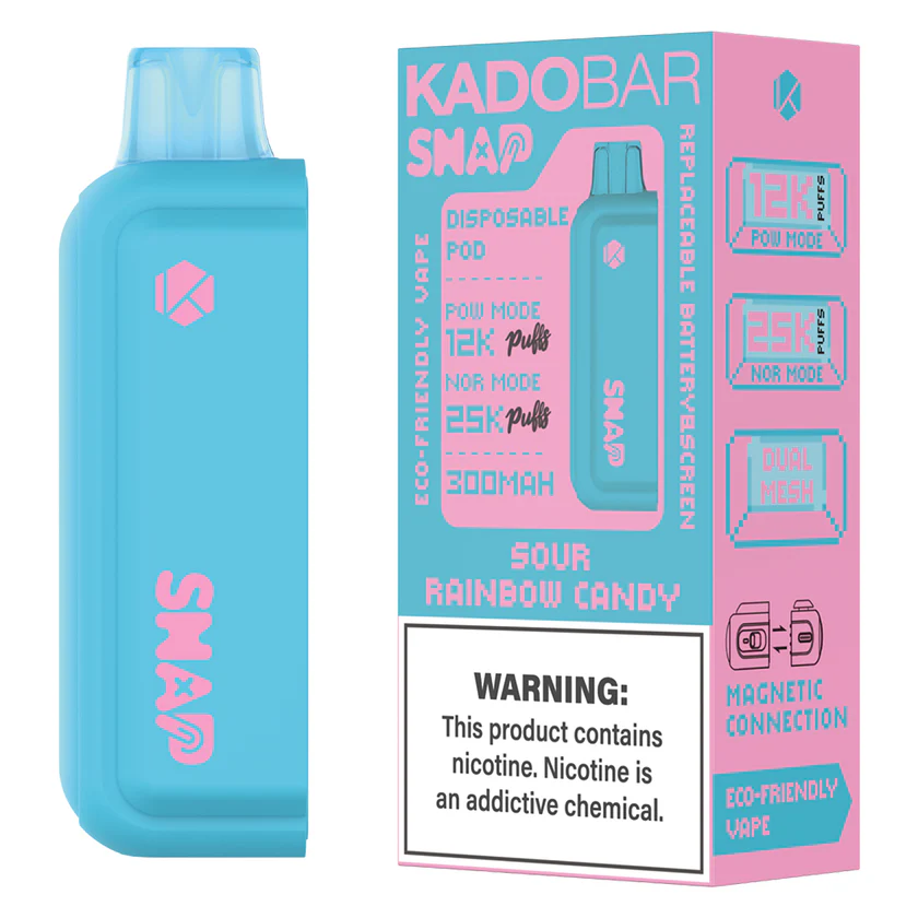Sour Rainbow Candy Kado Bar Snap Pod - 25k Puffs 1 Sour Rainbow Candy Kado Bar Snap Pod