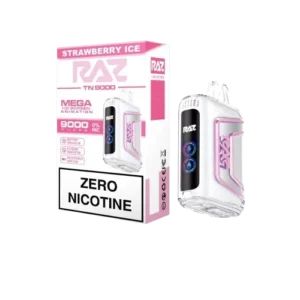 Raz Strawberry Ice RazTN9000 ZERO NICOTINE