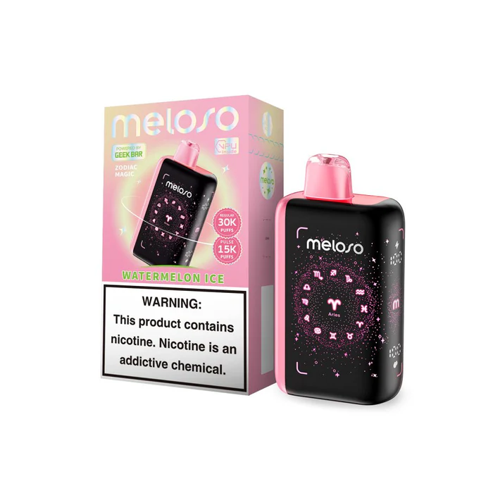 Watermelon Ice Geek Bar Meloso Disposable Vape - 30k Puffs 1 Geek Bar Meloso Watermelon Ice