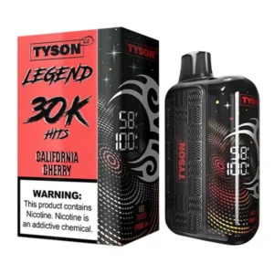California Cherry Tyson 2.0 Legend 30K Puffs Disposable Vape