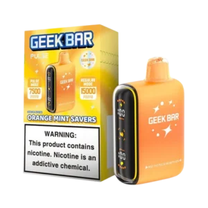 Orange Mint Savers Geek Bar Pulse Savers Edition