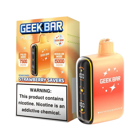 Strawberry Savers Geek Bar Pulse Savers Edition – 15K Puffs 1 Strawberry Savers Geek Bar Pulse Savers Edition