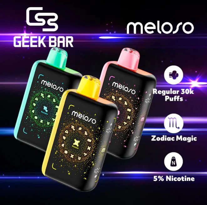 Geek Bar Meloso Bar 30K Puffs - 5% NIC - Disposable Vape 1 Geek Bar Meloso Bar 30K Puffs - 5% NIC - Disposable Vape
