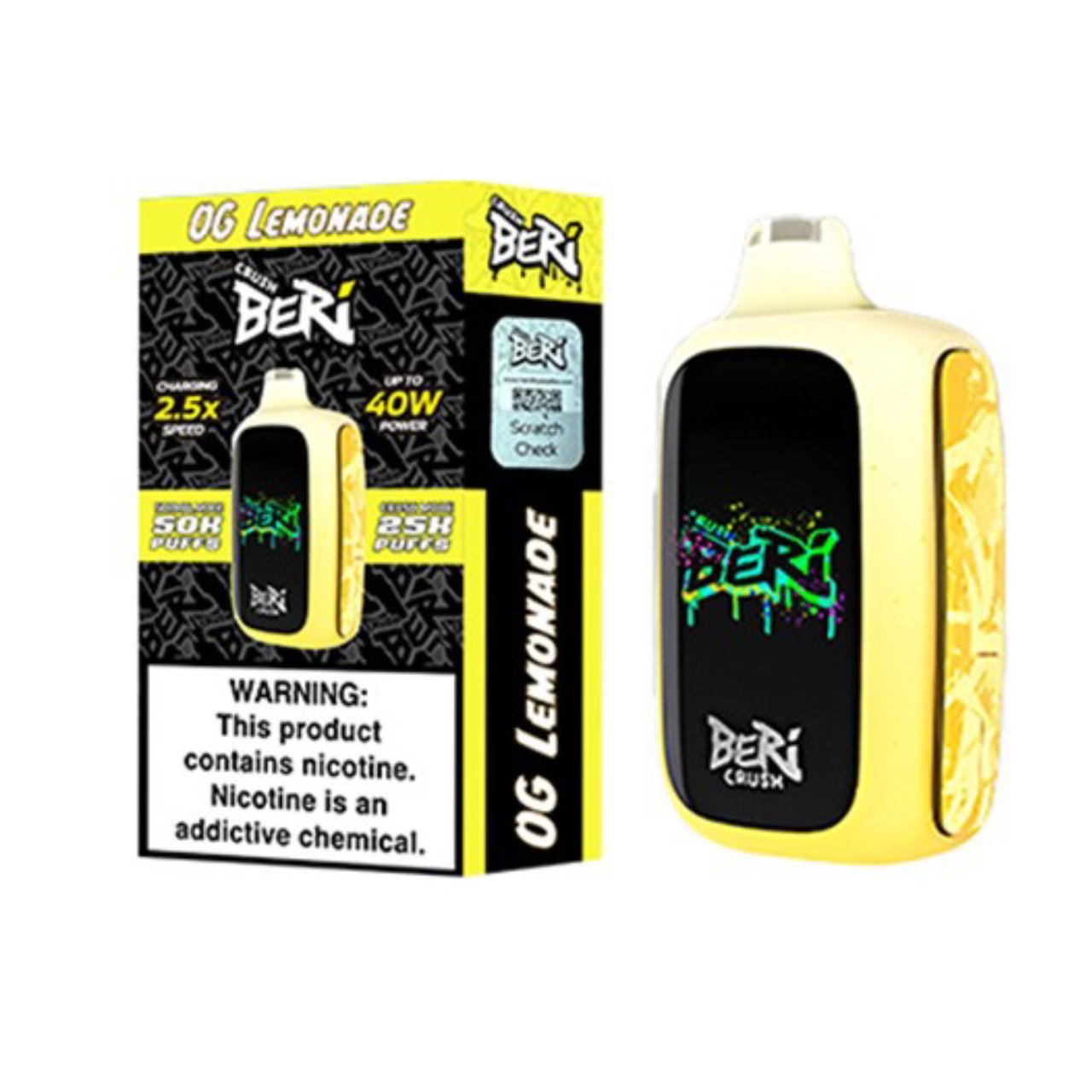 OG Lemonade Beri Crush 50K Disposable Vape - 20mL 1 OG Lemonade Beri Crush 50K