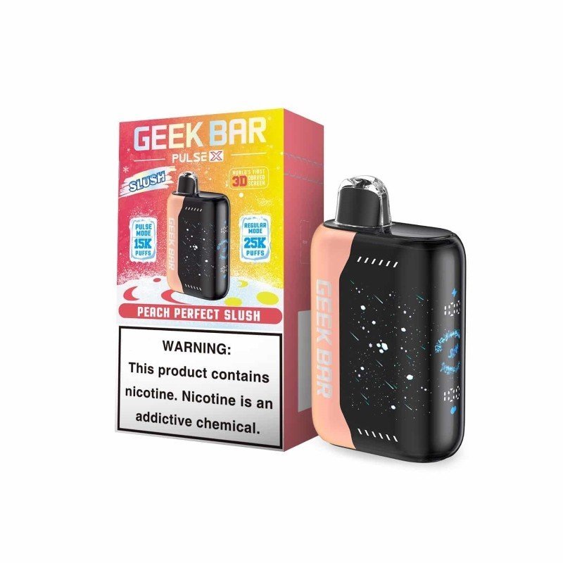 Peach Perfect Slush Geek Bar Pulse X 25k Puffs Disposable Vape - 18mL 1 Peach Perfect Slush Geek Bar Pulse X