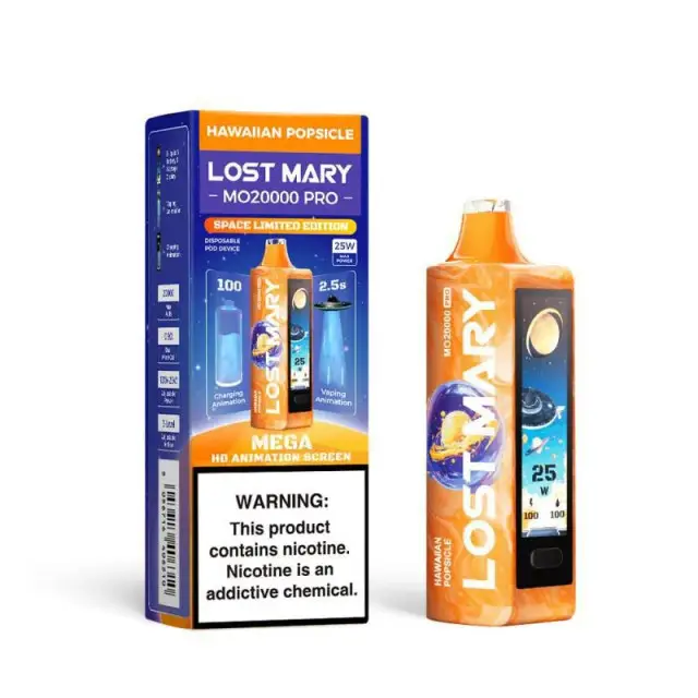 Hawaiian Popsicle LOST MARY MO20000 18ML 20,000 PUFFS DISPOSABLE VAPE 1 Hawaiian Popsicle Lost Mary MO20000