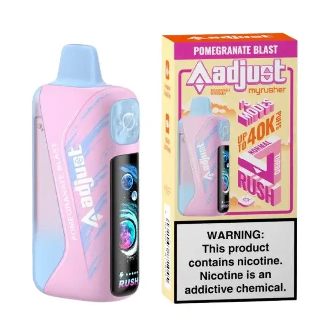 Pomegranate Blast Adjust MyRusher 40K Puffs Disposable Vape 1 Pomegranate Blast Adjust MyRusher 40K Puffs Disposable Vape
