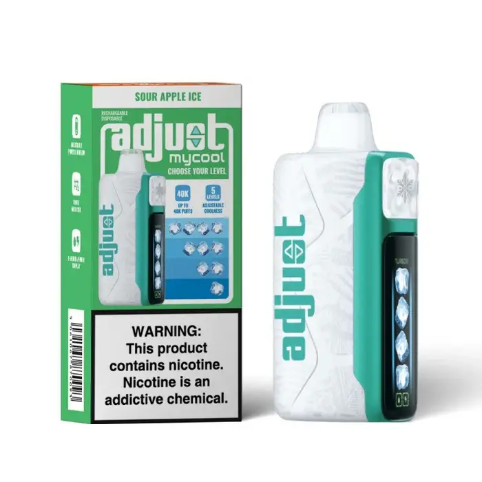 Sour Apple Ice Adjust Mycool 40k Puffs Disposable Vape 1 Sour Apple Ice Adjust Mycool 40k Puffs Disposable Vape