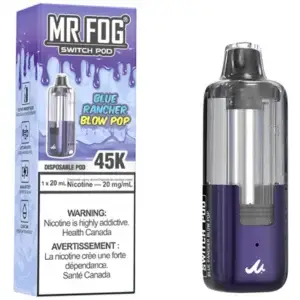 Blue Rancher Blow Pop Mr Fog Switch 45000 Puffs Disposable Vape - Pods Only