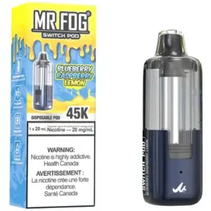 Blueberry Raspberry Lemon Mr Fog Switch 45000 Puffs Disposable Vape - Pods Only
