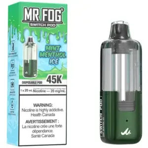 Mint Menthol Ice Mr Fog Switch 45000 Puffs Disposable Vape - Pods Only