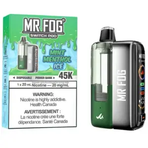 Mint Menthol Ice Mr Fog Switch 45000 Puffs Disposable Vape - Pods Kit