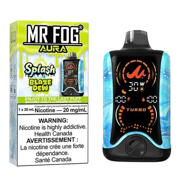 Blaze Dew MR Fog Aura Splash 60K Puffs Disposable Vape 1 Blaze Dew MR Fog Aura Splash