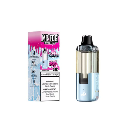 Glaze Popup Mr Fog Switch Disposable Pods Splash Edition - 45,000 Puffs 1 Glaze Popup Mr Fog Switch Disposable Pods Splash Edition - 45,000 Puffs